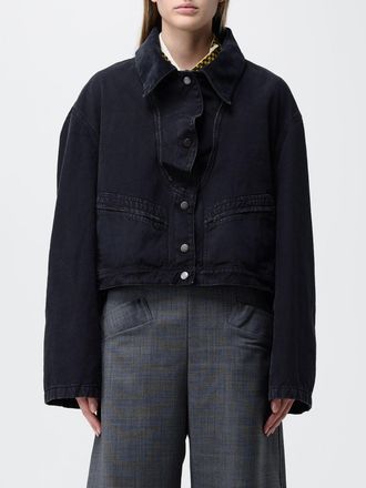 Maison Margiela Giacca camicia crop in cotone