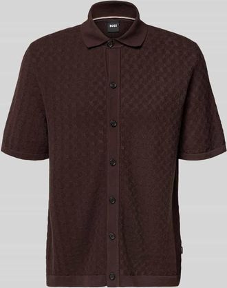 HUGO BOSS Relaxed Fit Freizeithemd aus reiner Baumwolle Modell NAPPO in Mittelbraun, Gr&ouml;&szlig;e XXXL