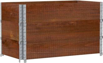vidaXL Garden Planter Brown 100x50 cm Solid Wood Pine Vidaxl