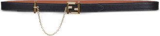 Fendi Cintura con fibbia FF - Nero