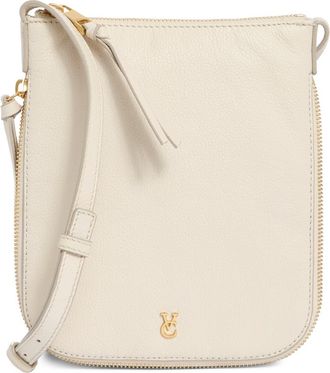 Vince Camuto Lorry Leather Crossbody Bag in Birch at Nordstrom Rack