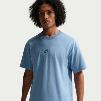 Nike Mens Nike Sportswear Premium Essentials T-Shirt in Blue | IH1121-486