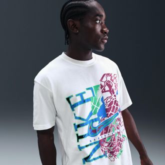 Nike Mens Basketball T-Shirt in White | HV1764-133