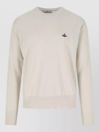 Vivienne Westwood crew neck sweater ribbed cuffs hem