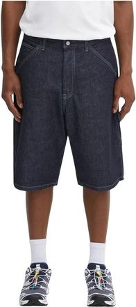 Neighborhood Denim Painter Short Pants - Heren - Denim shorts - Blauw - L - Denim - Korte Broeken