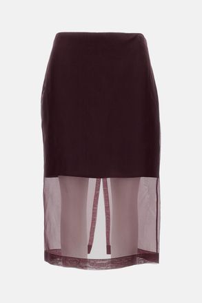 Federica Tosi Gonna In Organza Di Seta