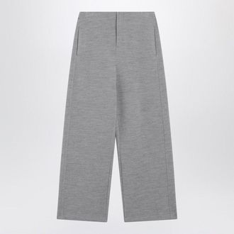 Max Mara Womens Grey Woolcotton Blend Trousers - Size X-Small