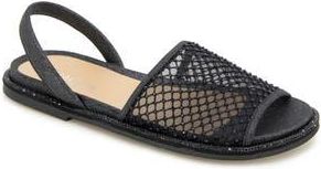 Kenneth Cole Reaction Saavi Rhinestone Mesh Sandal in Black Crystal Mesh at Nordstrom Rack, Size 6.5