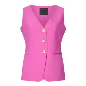 Liu Jo Vests, female, Purple, Size: S Gilet Regular Fit