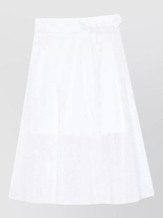 Msgm a line high waist midi pleated skirt