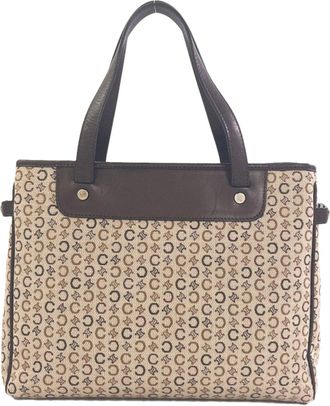 Celine Macadam Brown Canvas Tote Bag (Pre-Owned)