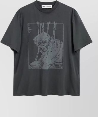 Our Legacy box logo man short sleeve t shirt