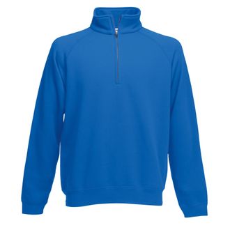 Fruit Of The Loom Heren Premium 70/30 Ritssluiting Neck Sweatshirt (Royaal Blauw)