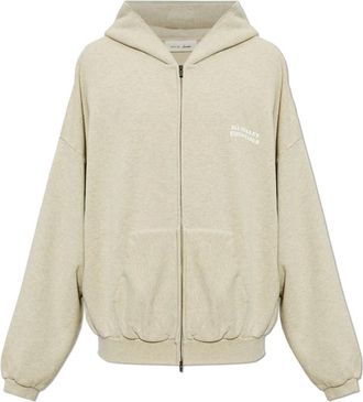 Fear of God 90s Zip-Up Hoodie - Heren - Vesten met rits - Beige - M - Katoen - Hoodies & sweatvesten