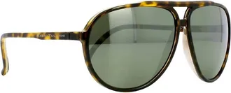 Remo Tulliani Mens Smooth Aviator Sunglases In Dark Sky/peach/amber Lens