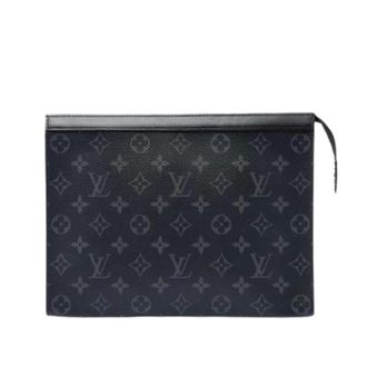 Louis Vuitton Pre-owned Monogram Eclipse Clutch - Heren - Pre-owned - Zwart - Maat: ONE Size