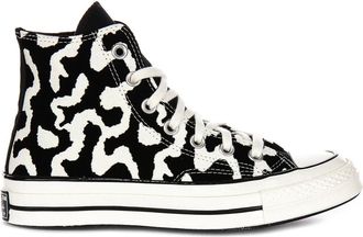 Converse Sneakers, female, Black, 4 1/2 UK, Chuck 70 Leopard Remix Hi Top
