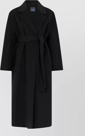 Max Mara virgin wool belted long coat