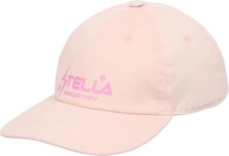 Stella McCartney Baseballpet met Logo Print - Dames - Petten - Roze - S - Katoen - Accessoires