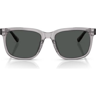 Brooks Brothers 55mm Square Sunglasses in Grey /Dark Grey at Nordstrom