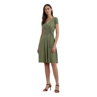 Ralph Lauren Abito a portafoglio al ginocchio - - Dresses - Donna - Verde - S