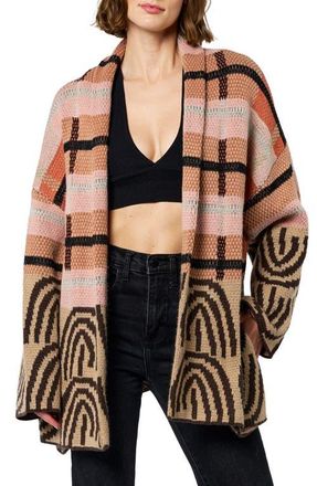 Ciebon Irene Knit Jacket in Khaki Multi at Nordstrom, Size X-Small