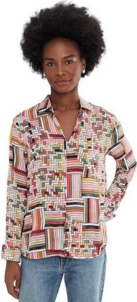 Nic+Zoe Colorweave Shirt Womens Clothing Pink : SM, Polyester