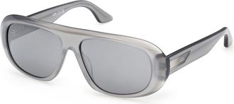 GCDS GD0067 20C Mens Sunglasses Grey Size 56