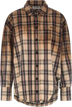 The Attico Dames, Blouses & Shirts, Veelkleurig, Maat: 2XS Katoen