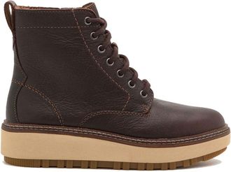 Clarks Womens Orianna W Lace Dark Brown Leather Boots, Dark Brown Leather, 4 UK