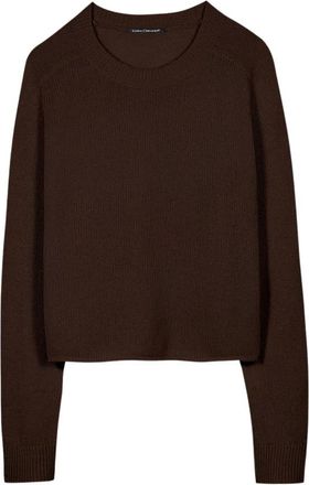 Luisa Cerano Cashmere-mix Pullover - Dames - Ronde hals truien - Bruin - L - Wol - Truien & Vesten