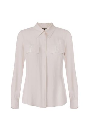 Elisabetta Franchi Pockets Blouse met Lange Mouwen