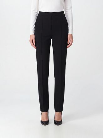 Elisabetta Franchi Pantaloni skinny a vita alta in cr&ecirc;pe