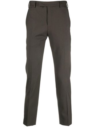 Pantaloni Torino cropped tailored trousers - men - Spandex/Elastane/Virgin Wool - 48 - Green