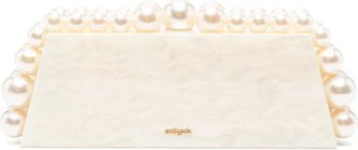 Cult Gaia Eos Lungo Faux-pearl Marbled Clutch Bag