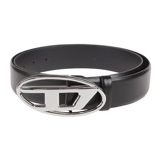 Diesel Belts, male, Black, Size: 105 CM Oval D Logo B-1Dr Belt