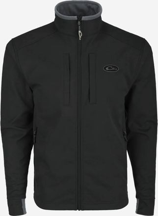 Drake Mens Windproof Soft Shell Jacket In Caviar Black