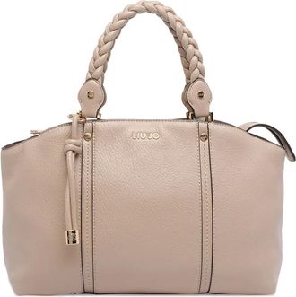 Liu Jo Borsa a mano con manico intrecciato - Toni neutri