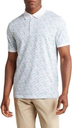 Soul of London Contrast Knit Polo in White at Nordstrom Rack, Size Xx-Large