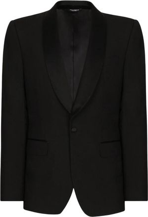 Dolce & Gabbana Sicilia Blazer - Heren - Business blazers - Zwart - L - Wol - Kostuums