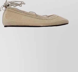 Isabel Marant belna ballerina shoes cotton lace-up