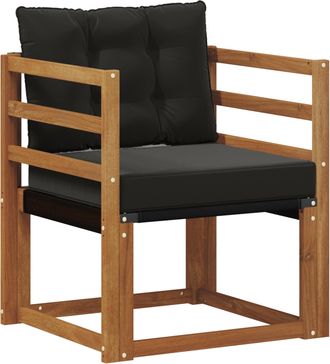 vidaXL Sof&aacute; De Exterior Madera Maciza De Acacia Y Textileno Natural Vidaxl