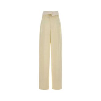 Carven Wide Trousers, female, Yellow, Size: M Orchid&egrave; Pant