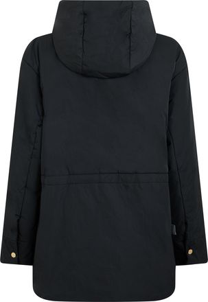 Max Mara Womens Padded Hooded Jacket Black Polyester Trench & Raincoats