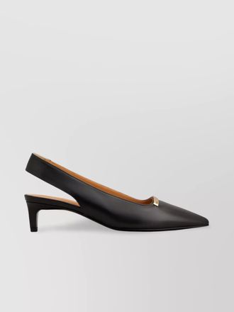 Tod's leather slingback pointed-toe sandals