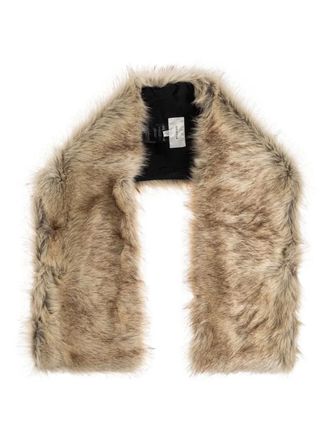 Gestuz faux-fur scarf - Neutrals
