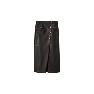 Twinset Falda Larga Cruzada - Skirts - Mujer - Negro - S