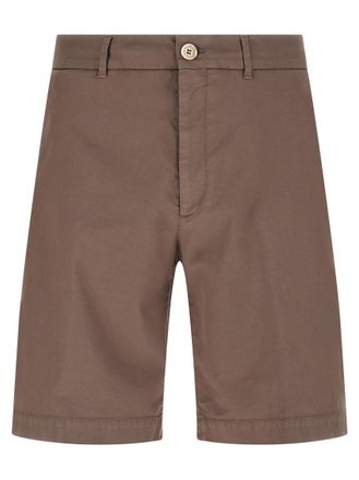 Brunello Cucinelli Brown American Pima Cotton Bermuda Shorts