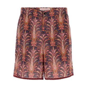 Valentino Garavani Casual Shorts, male, Multicolor, Size: 2XL Paisley Print Lounge Shorts