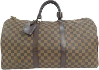 Louis Vuitton Pre-owned Weekend Bags, female, Brown, Size: ONE SIZE Pre-owned Boston Bag